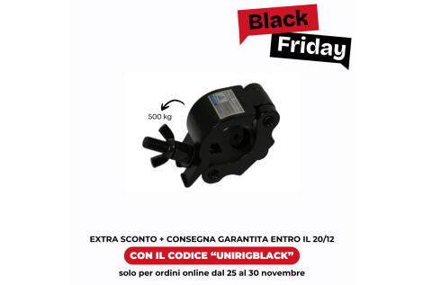 Clamp singolo 500 kg Nero - Black Friday Edition