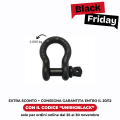 Grillo ad omega 2000kg nero - Black Friday Edition