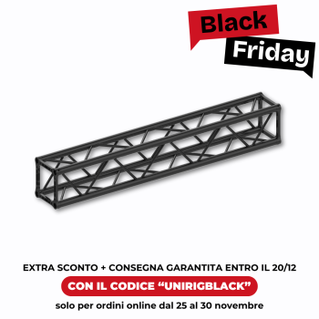 Traliccio quadro con piastra 29 nero - Black Friday Edition