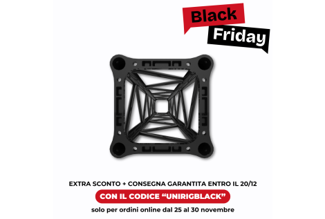 Traliccio quadro con piastra 29 nero - Black Friday Edition